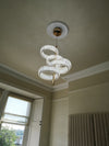 5 Tier Crystal LED Pendant Ceiling Light-color changing & dimmer feature with remote control –Y608-400+600