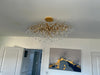 Pendant-Glass Rain Drop Gold Pendant Ceiling Light-A3139/500, 800 & 1000*500