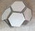 Hexagonal Gold and White Elegant Mosaic Tiles-220*380*8mm