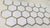 Hexagonal Gold and White Elegant Mosaic Tiles-220*380*8mm