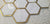 Hexagonal Gold and White Elegant Mosaic Tiles-220*380*8mm