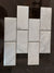 White & Grey Brick Effect Rectangular Stone Mosaic Tiles | 300x300x8mm | 11=1m2