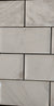 White & Grey Brick Effect Rectangular Stone Mosaic Tiles | 300x300x8mm | 11=1m2