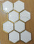 Hexagonal Gold and White Elegant Mosaic Tiles-220*380*8mm