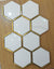 Hexagonal Silver and White Elegant Mosaic Tiles-220*380*8mm-11sheets-1m2