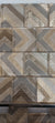 Modern silver arrows glass mosaic tile