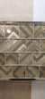 Modern silver arrows glass mosaic tile