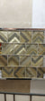 Modern Golden Arrows Glass Mosaic Tile