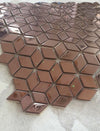 Diamond Aluminium Ceramic Mosaic Tiles | 1 sheet300 x300 x 8mm | 11=1m2