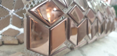 Diamond Aluminium Ceramic Mosaic Tiles | 1 sheet300 x300 x 8mm | 11=1m2