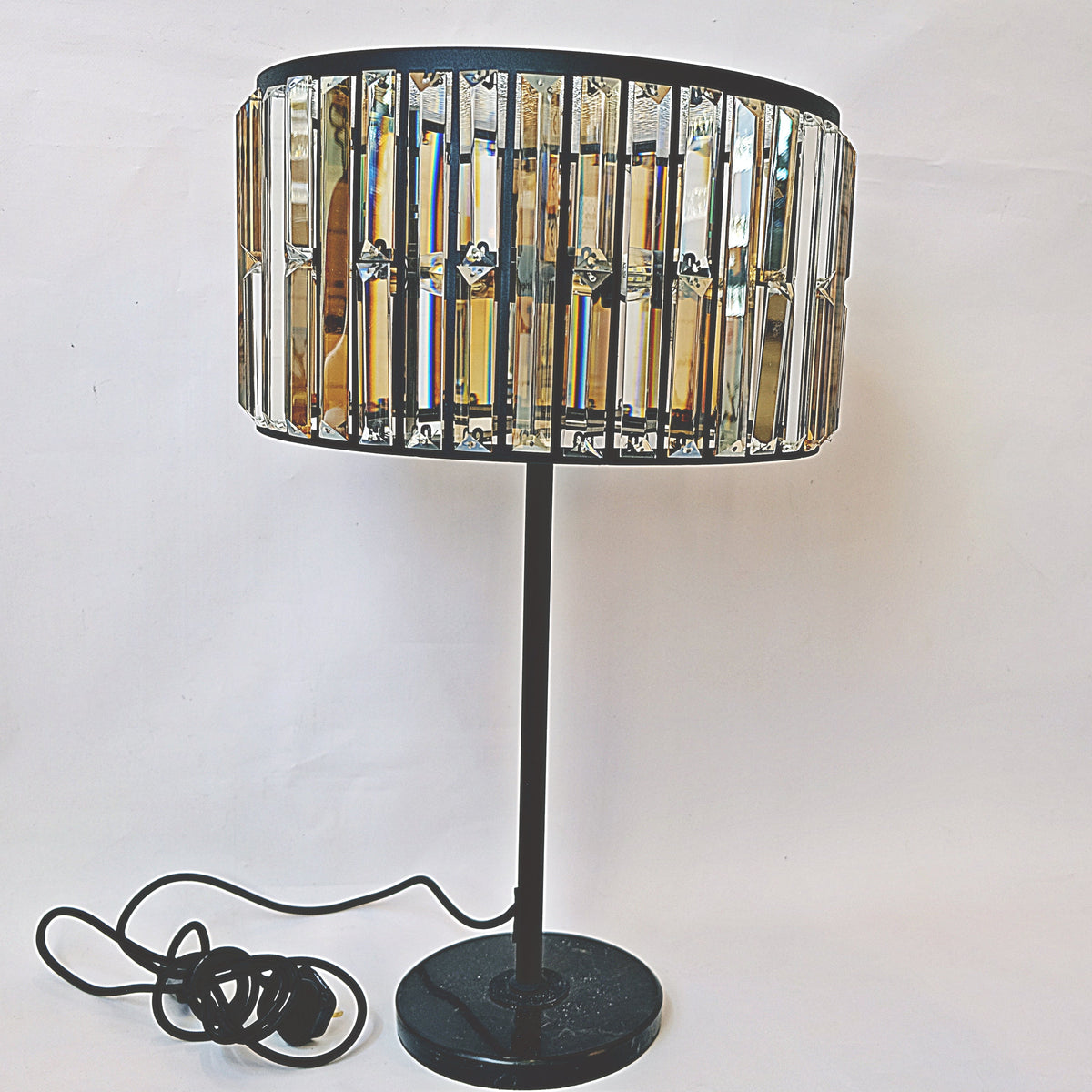 Mirror Crystal Lamp-Table Lamp with matching ceiling light