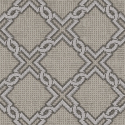 Grey & silver colour Lattice Pattern HAKAN AKKAYA I Luxury Wallpapers -10mtr Length and 1mtr Width-Equal to Normal 2Rolls-DK.19381-3