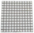 Mirrored Silver Aluminium Ceramic Mosaic Tiles-300*300*8mm-11sheets-1m2