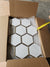 Hexagonal Gold and White Elegant Mosaic Tiles-220*380*8mm