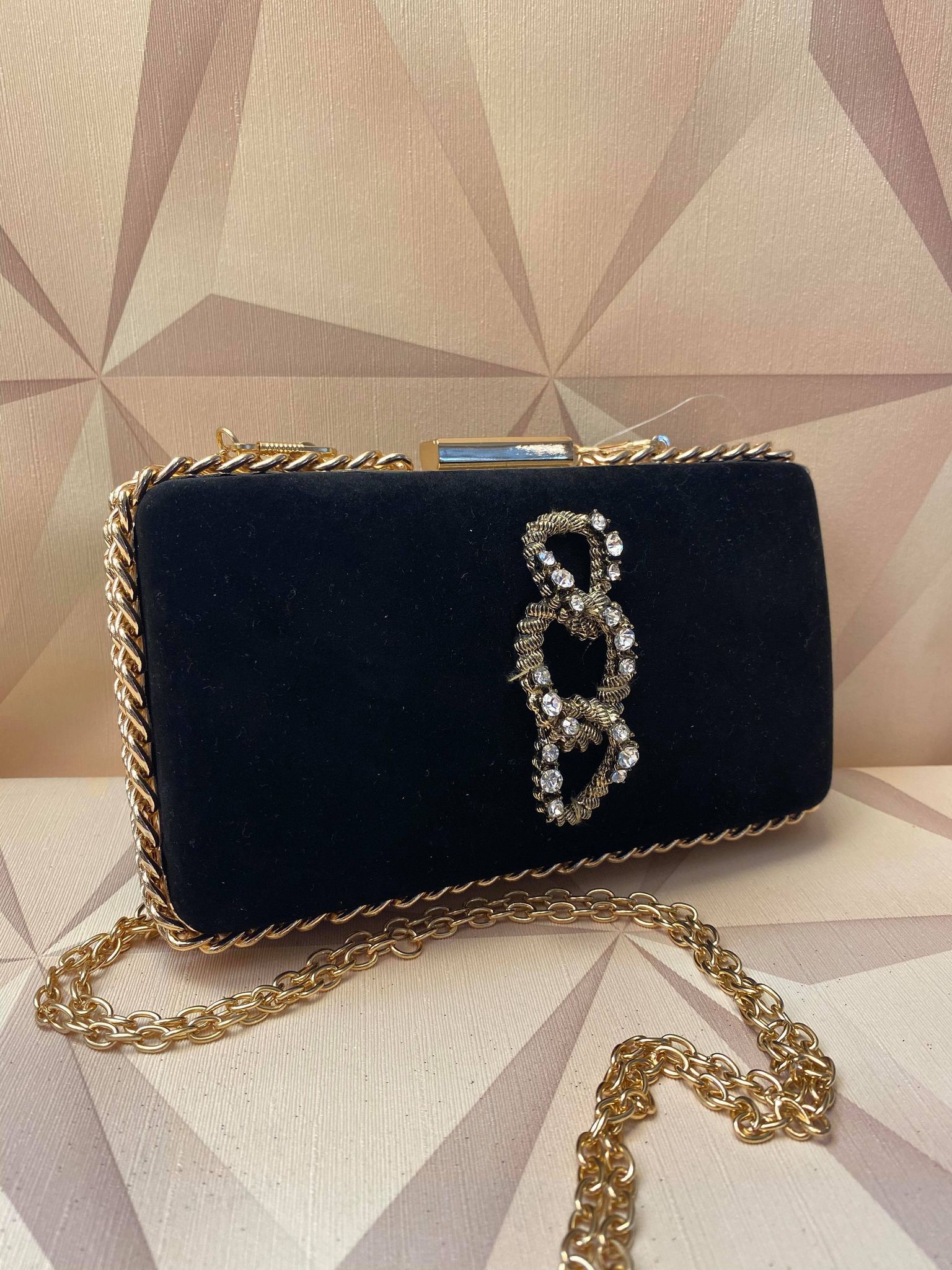 Faux Suede Design Purse